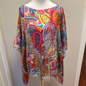 Ralph Lauren Multicolor Paisley Blouse
